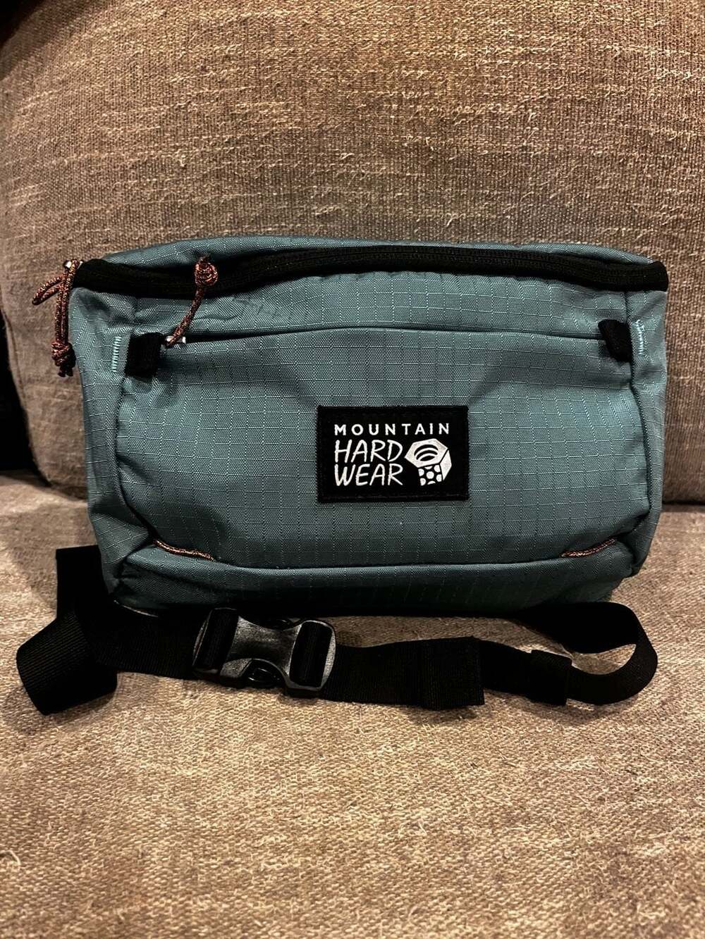 Mountain Hardwear Green Grid Crossbody Bum Bag